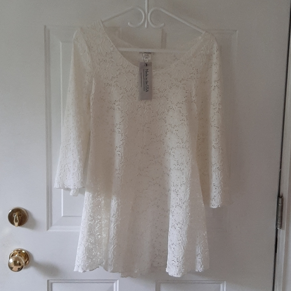 Beautiful lace bathing suit cover up